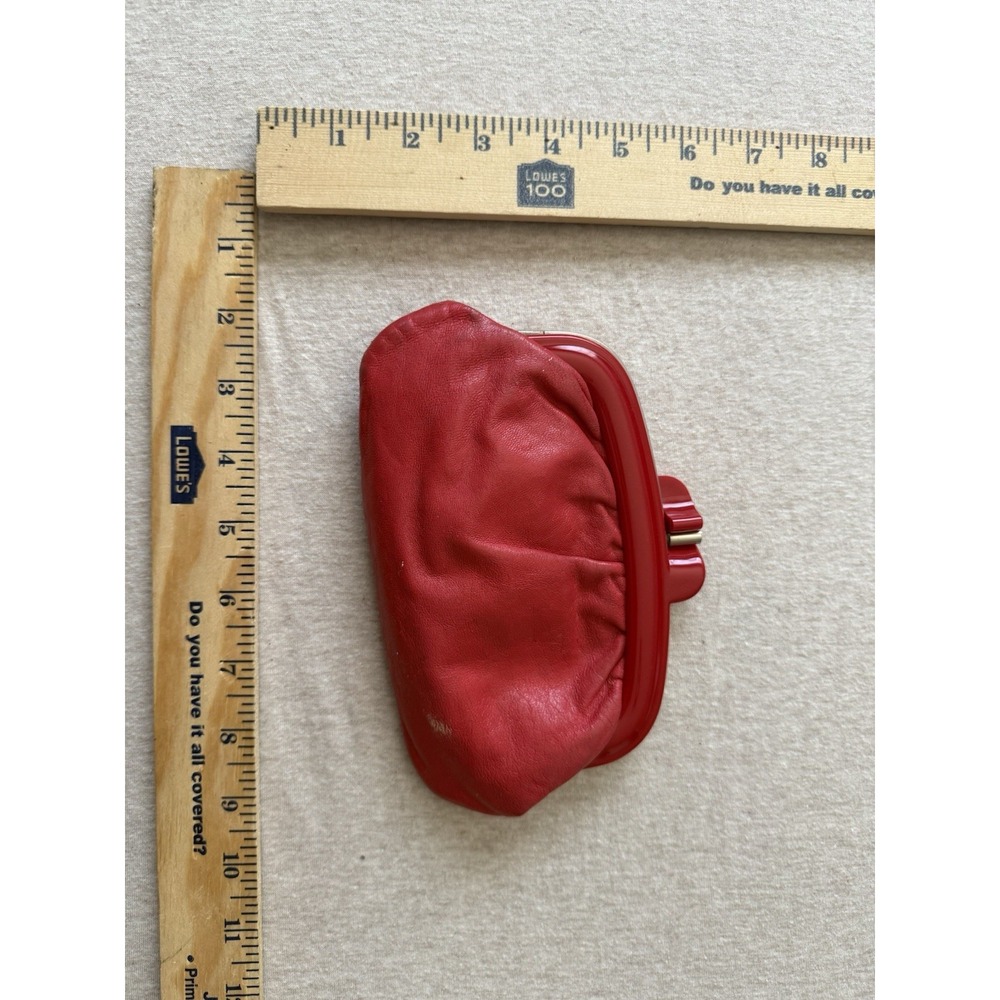 Lipstick Red Clutch Snap Cigarette Purse